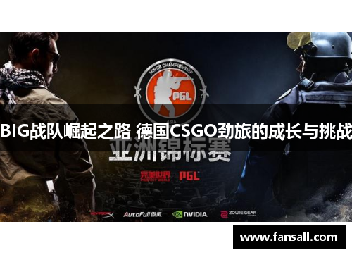 BIG战队崛起之路 德国CSGO劲旅的成长与挑战
